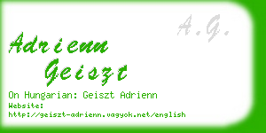 adrienn geiszt business card